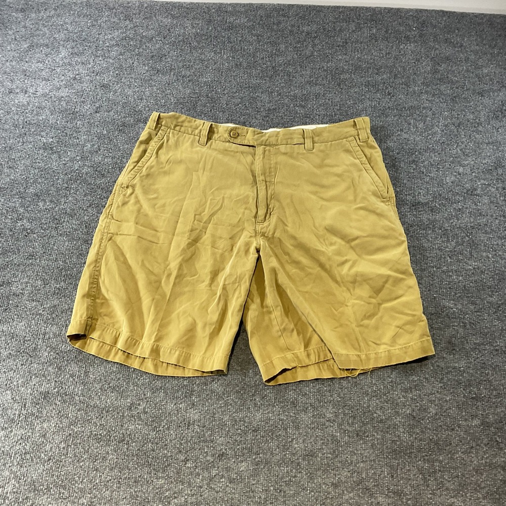 Orvis Charles F Orvis Signature Collection Khaki Chino Shorts Tan Distressed 34